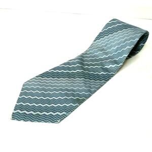 Van Heusen 100% Silk Men’s Blue & Gray Classic Necktie - 58" Tie Length